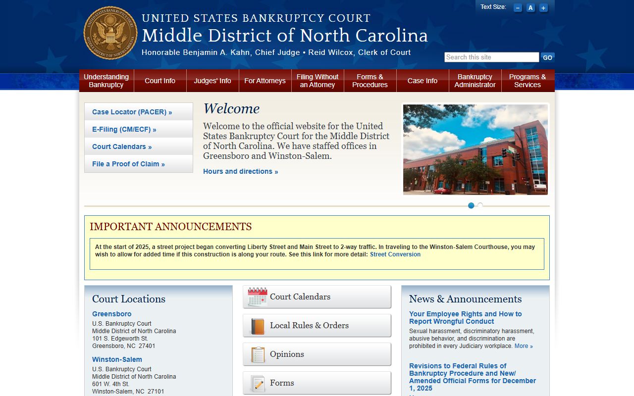 Montgomery County Clerk of Superior Court records bankruptcy court distinction