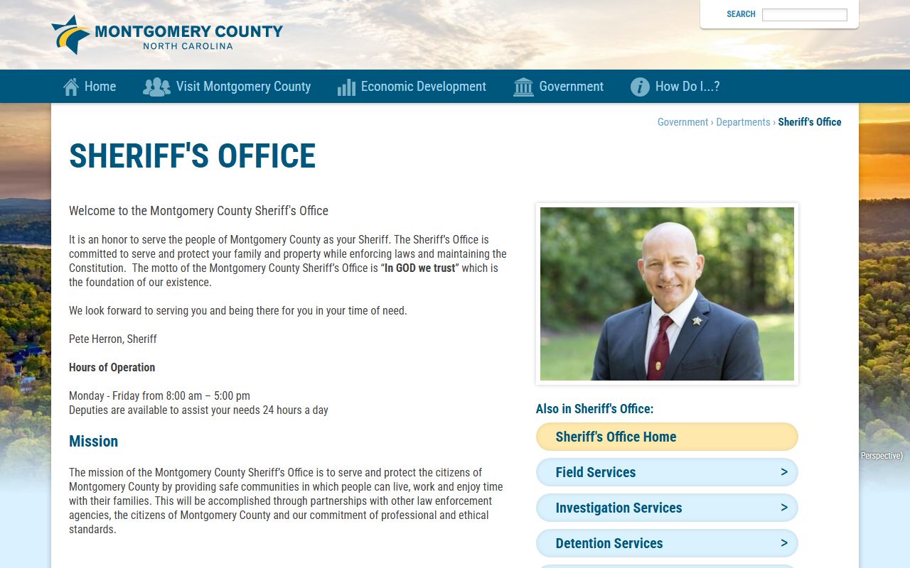 Montgomery County criminal court records Sheriff Office source