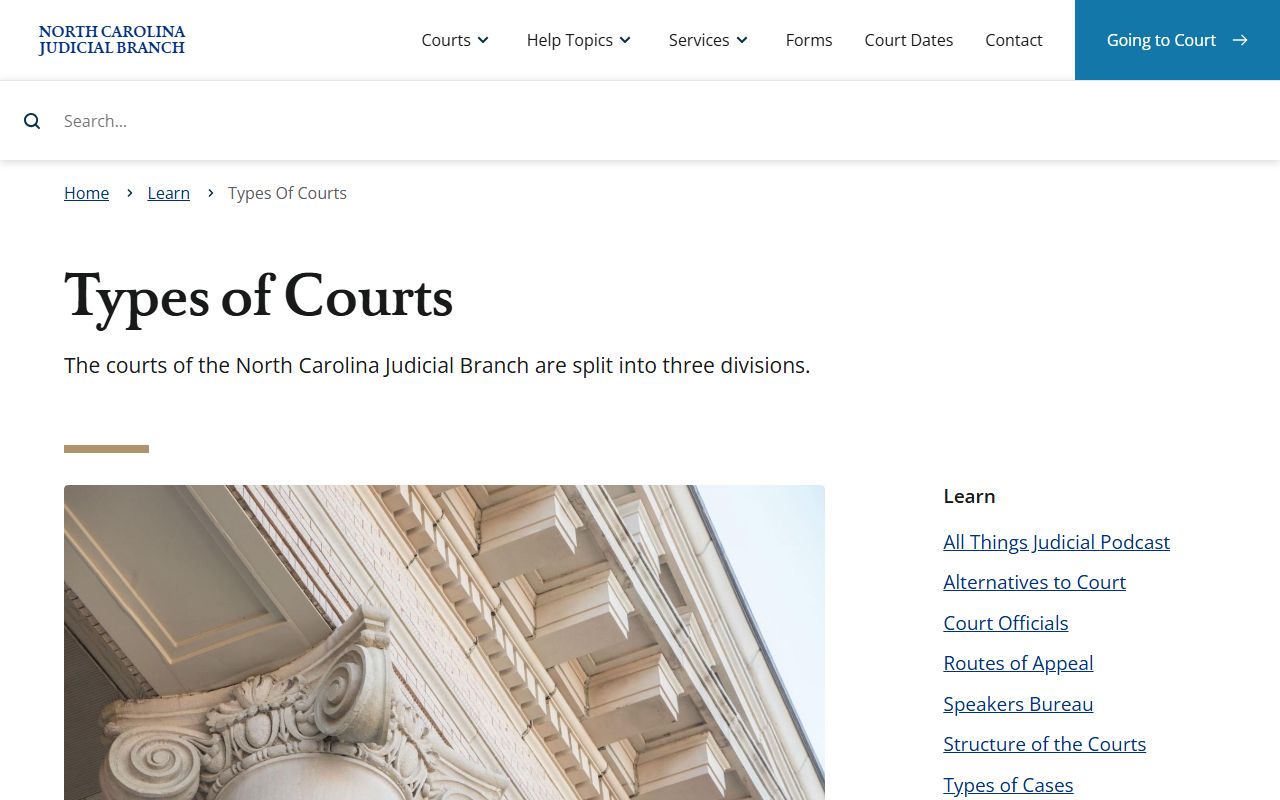 Montgomery County court records North Carolina court types