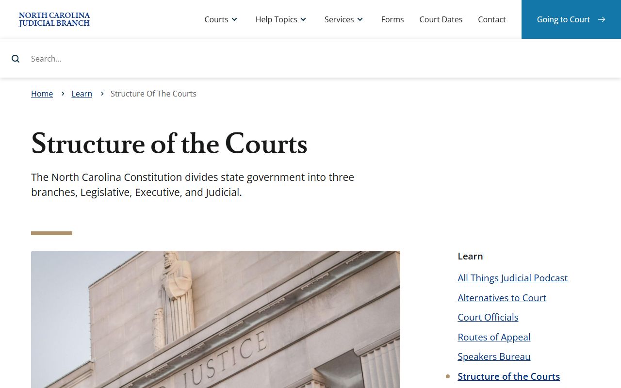 Montgomery County court records North Carolina court structure